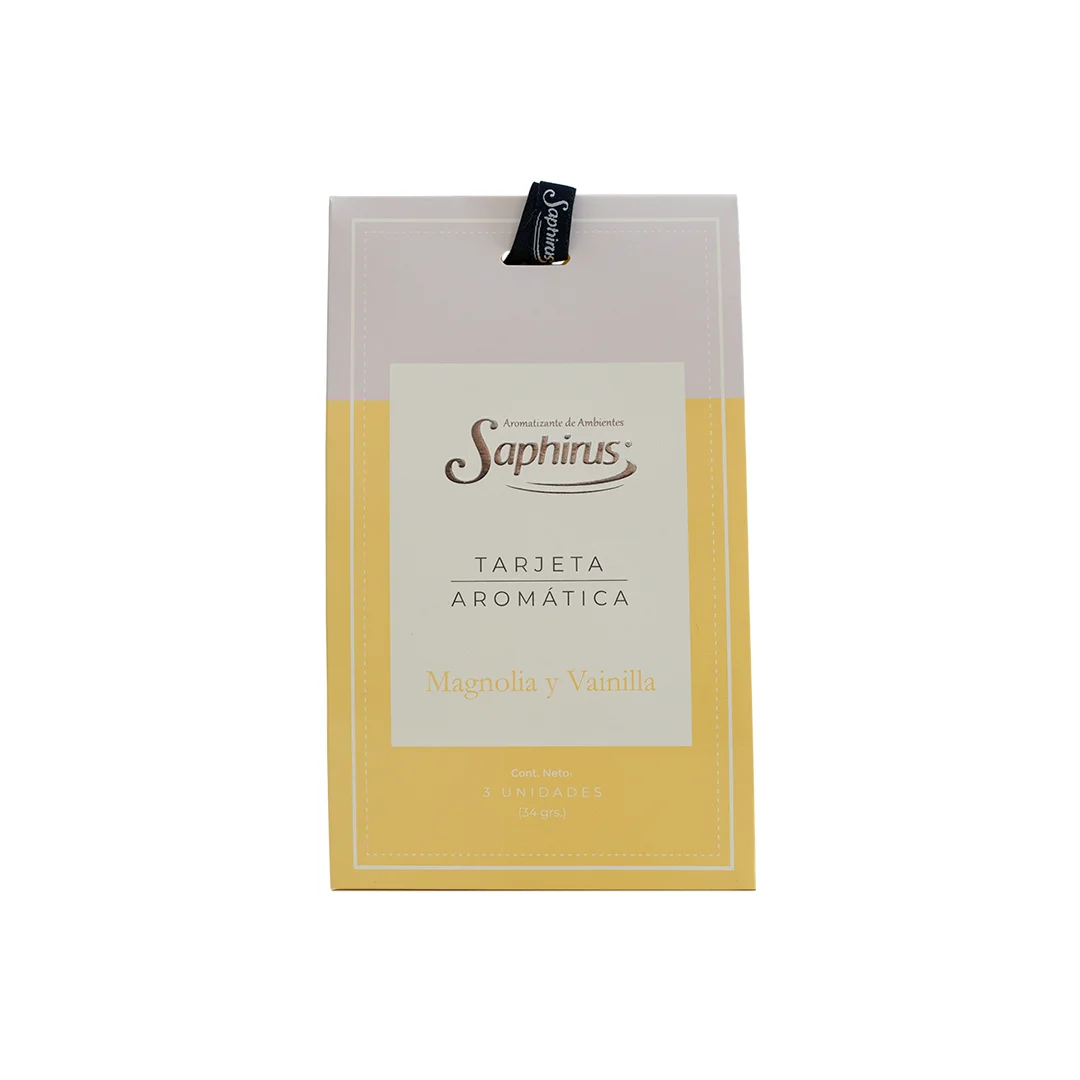 Magnolia y Vainilla - Tarjetas Aromáticas  - 3und